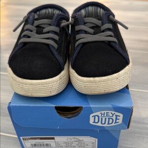 Hey Dude Kids Navy and Gray Sneakers